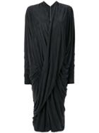 Poiret Reversible Draped Dress - Black