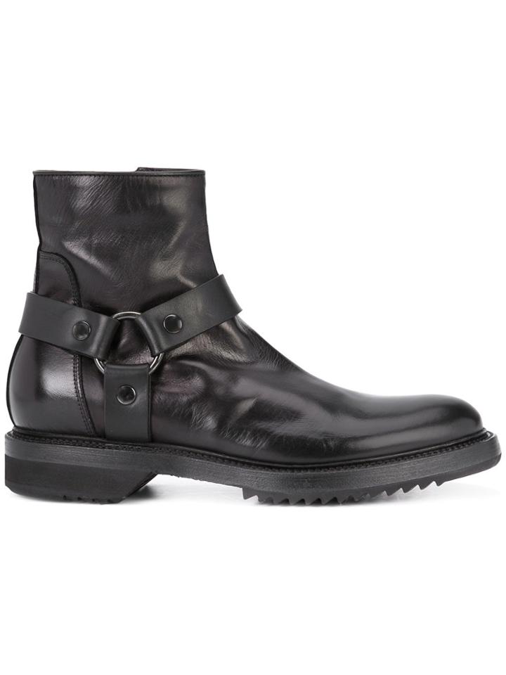 Rick Owens Biker Boots - Black