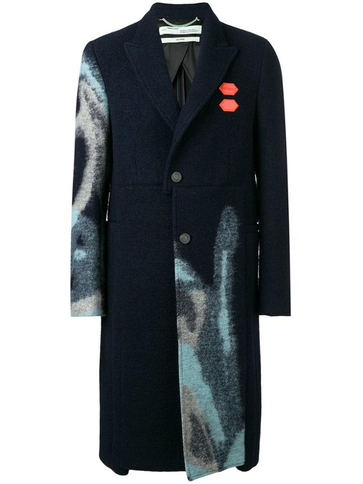 Off-white Spray Sb Coat - Blue