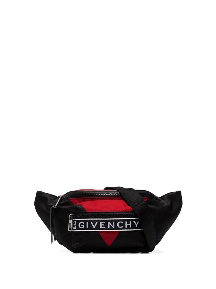Givenchy Black Logo Stripe Cross Body Bag