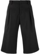 Les Hommes Tailored Shorts, Men's, Size: 50, Black, Cotton/virgin Wool/polyester/cashmere