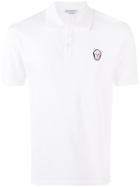 Alexander Mcqueen - Skull Embroidered Polo Top - Men - Cotton - M, White, Cotton