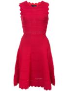 Yigal Azrouel Knitted Mini Dress - Red