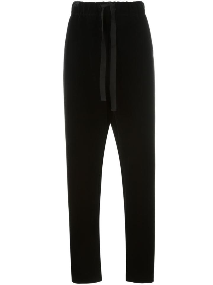 Mm6 Maison Margiela Raw Edge Velvet Trousers