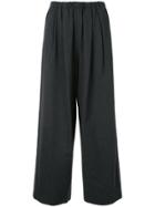 Enföld Cropped Flared Trousers - Grey