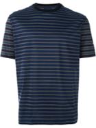 Lanvin Striped T-shirt, Men's, Size: S, Blue, Cotton