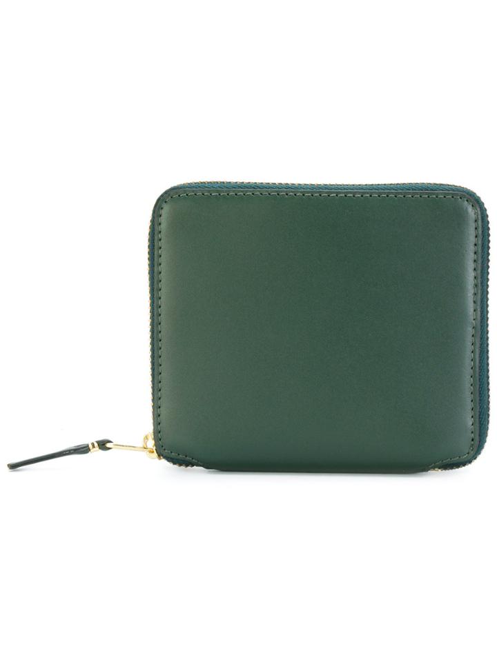 Comme Des Garçons Play Zip Around Purse - Green