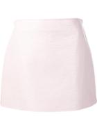 Courrèges Mini Straight Skirt, Women's, Size: 36, Pink/purple, Cupro/cotton/polyurethane