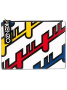 Kenzo Diagonal Line Clutch