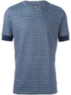 Eleventy Striped T-shirt, Men's, Size: Xl, Blue, Cotton