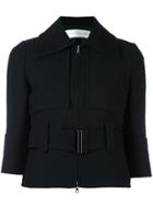 Victoria Victoria Beckham Belted Cropped Jacket - Black