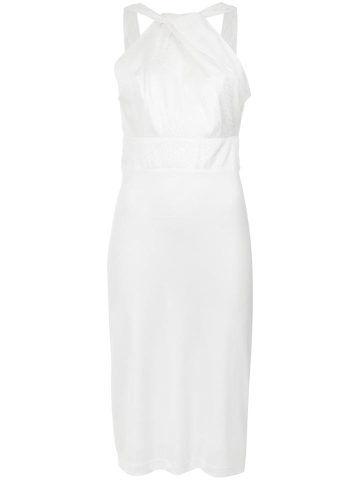 Tufi Duek Twisted Detail Midi Dress - White