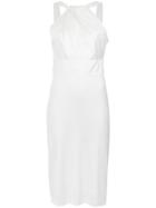 Tufi Duek Twisted Detail Midi Dress - White