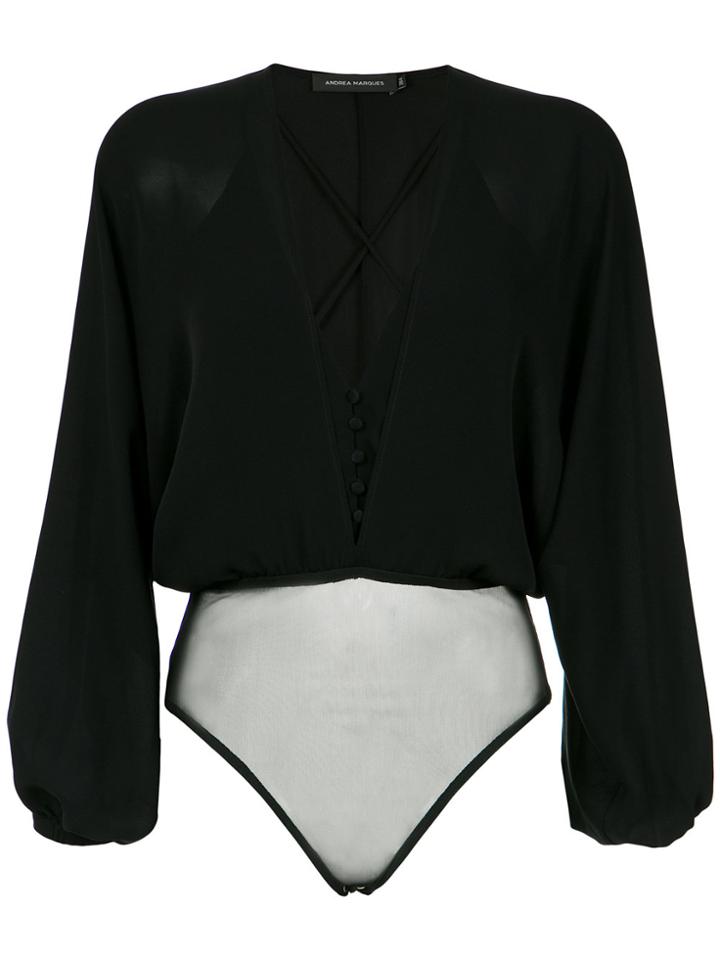 Andrea Marques Deep Neck Bodysuit - Unavailable