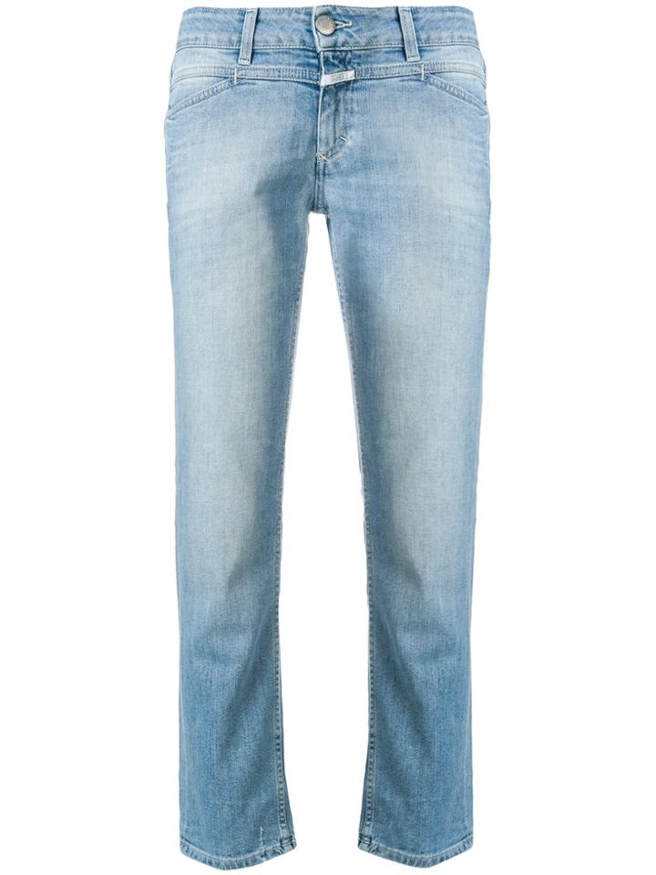 Closed Cropped Low Rise Jeans - Blue
