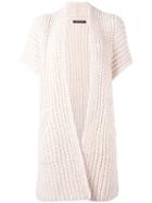 Iris Von Arnim Open Cardigan, Women's, Size: Medium, Pink/purple, Cashmere