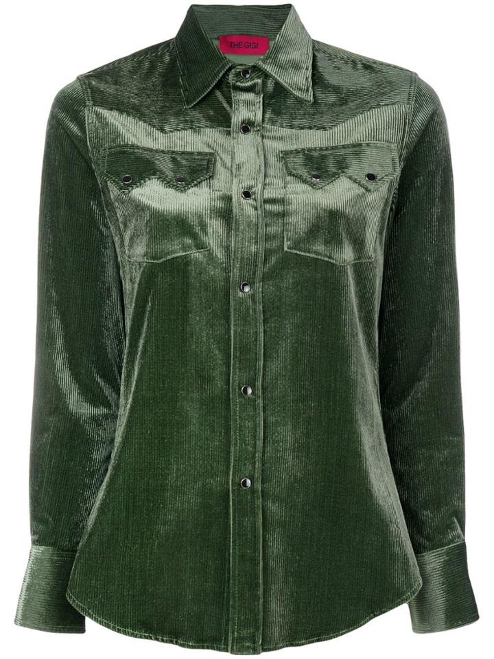The Gigi Corduroy Shirt - Green