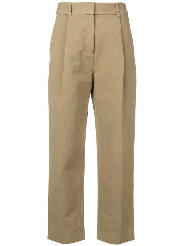 See By Chloé Cropped Tailored Trousers - Neutrals