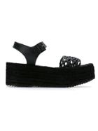 Sarah Chofakian Platform Sandals - Black