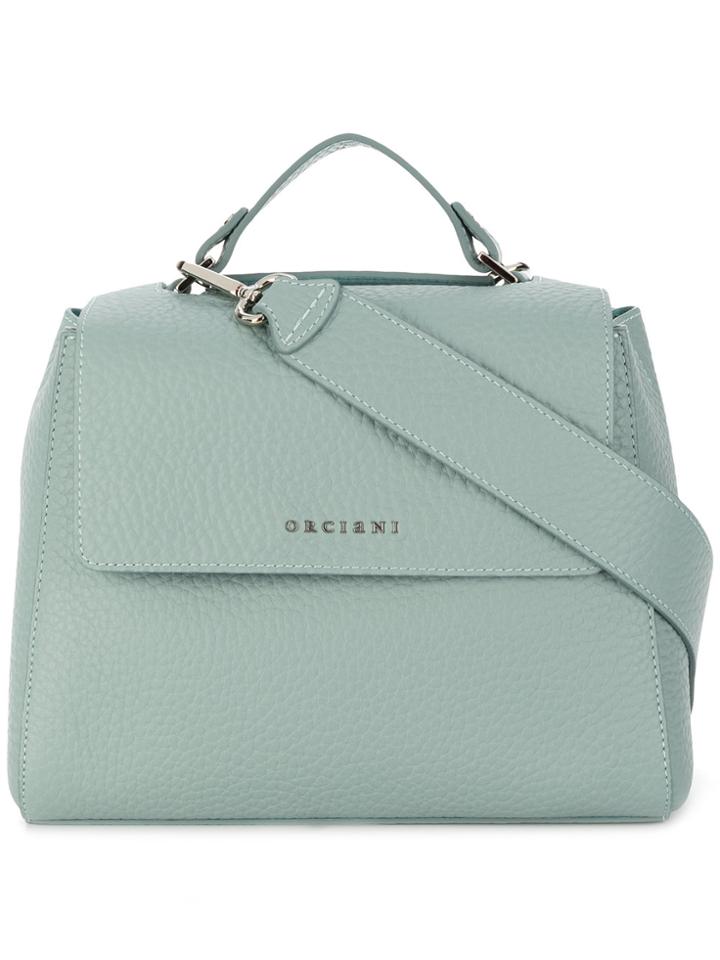 Orciani Boxy Logo Shoulder Bag - Blue