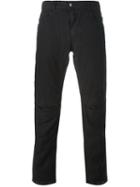 Andrea Ya Aqov Cut-out Knee Slim Jeans, Men's, Size: 30, Black, Cotton/linen/flax