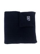 Fay Kids Teen Logo Patch Scarf - Blue