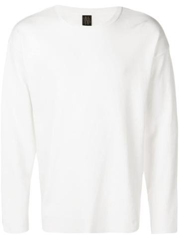 Batoner Crew Neck Sweater - White