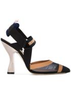 Fendi Contrast Sling-back Pumps - Multicolour