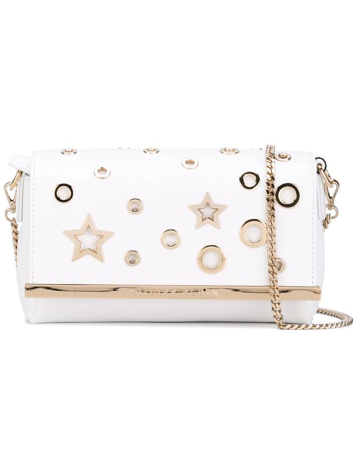 Philipp Plein - Mini Spring Valley Shoulder Bag - Women - Calf Leather - One Size, White, Calf Leather
