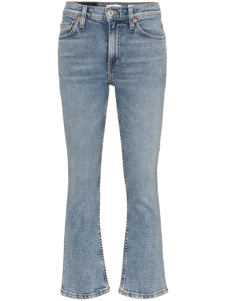 Re/done Flared Denim Jeans - Blue