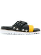 Toga Virilis Crisscross Straps Sandals - Black