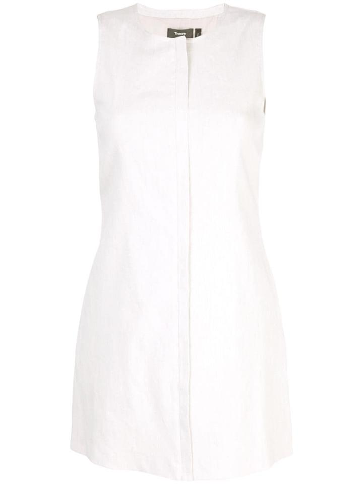 Theory Sleeveless Mini Dress - Neutrals