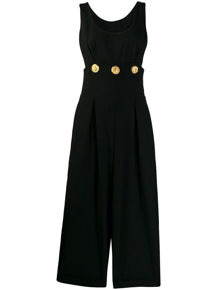 Christian Lacroix Vintage 1980's Wide-legged Jumpsuit - Black