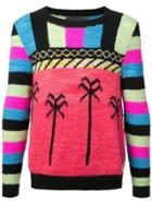 The Elder Statesman South American Palms Sweater - Black