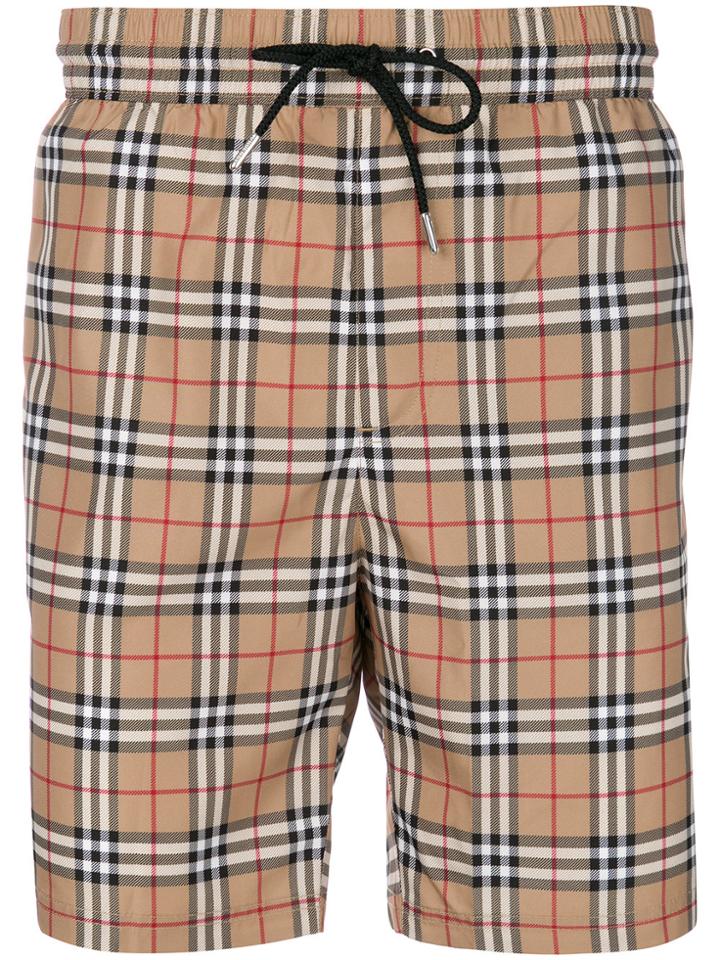 Burberry Vintage Check Swim Shorts - Brown