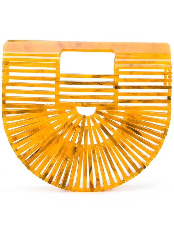 Cult Gaia Basket Clutch Bag - Brown