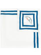 Philosophy Di Lorenzo Serafini Striped Edge Scarf - White