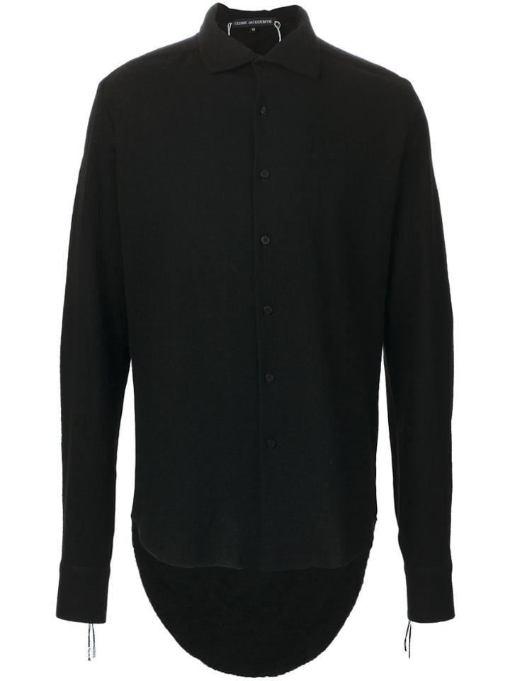 Cedric Jacquemyn High Low Hem Shirt - Black