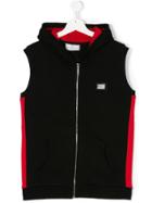 Philipp Plein Junior Hooded Gilet - Black
