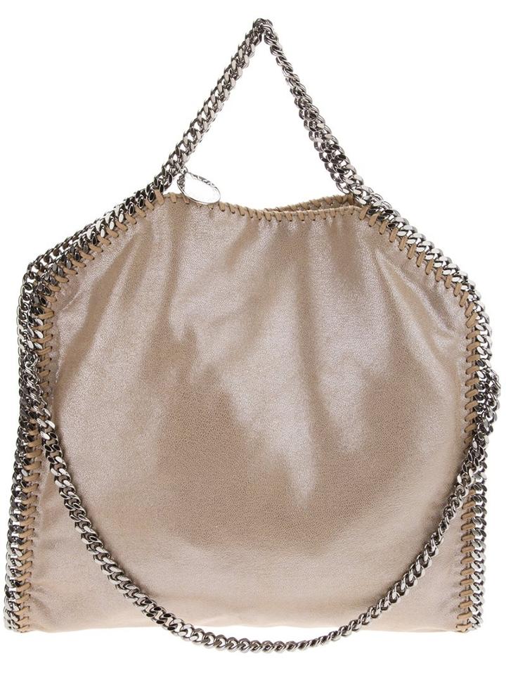 Stella Mccartney 'falabella' Fold Over Chain Tote, Women's, Polyester