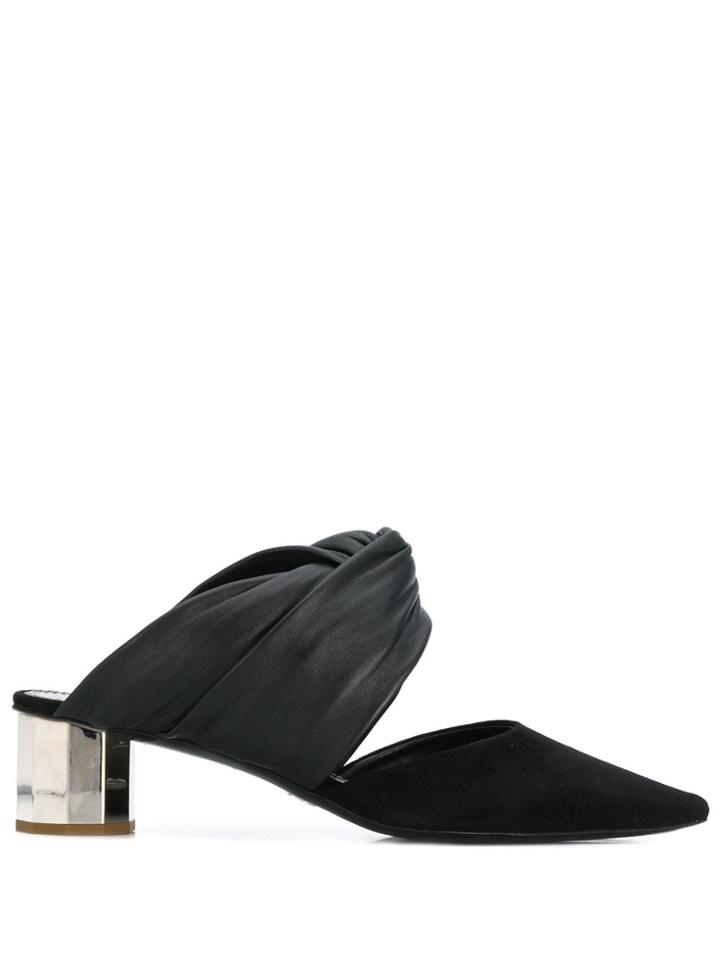 Proenza Schouler Twisted Detail Mules - Black