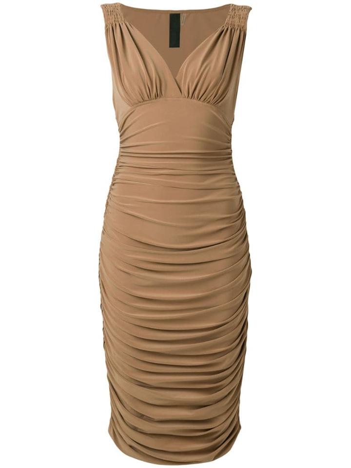 Norma Kamali Tara Bodycon Dress - Neutrals
