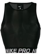 Nike Semi Sheer Crop Top - Black