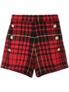 Forte Dei Marmi Couture Check Pattern Shorts - Red