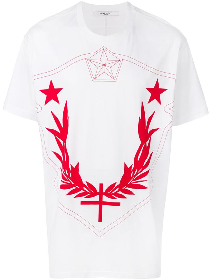 Givenchy Columbian-fit Crest Print T-shirt - White