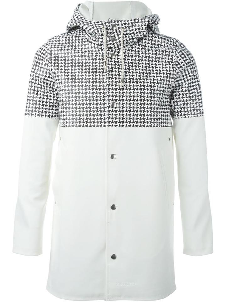 Stutterheim Dogtooth Print Coat