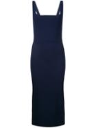 Dion Lee - Ribbed Dress - Women - Nylon/rayon - 8, Blue, Nylon/rayon