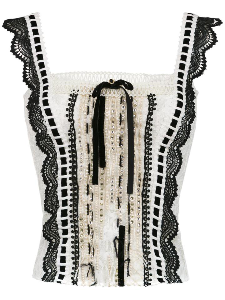 Martha Medeiros Anne Lace Blouse - White