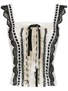 Martha Medeiros Anne Lace Blouse - White