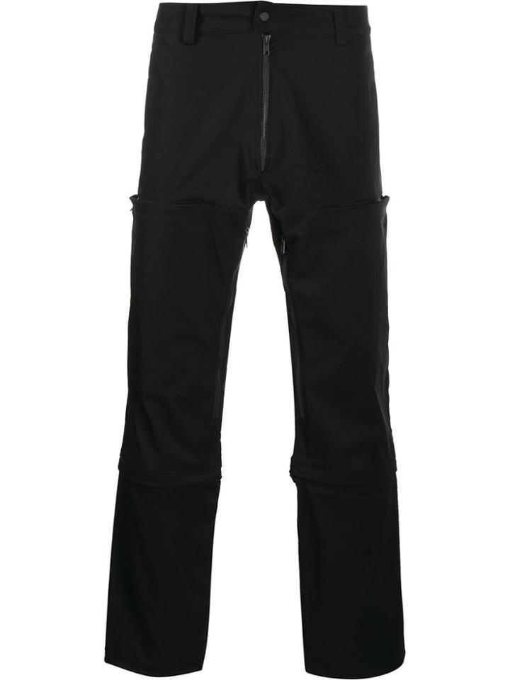 Nilmance Zip Detail Straight Leg Trousers - Black
